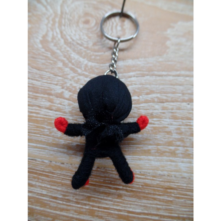 Porte clés ninja rouge/noir