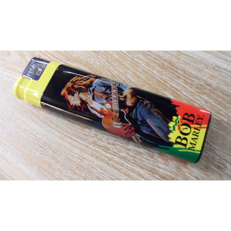 Briquet jaune grand format Bob Marley