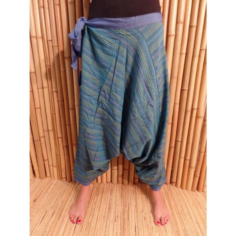 Pantalon sarouel Lumbini turquoise