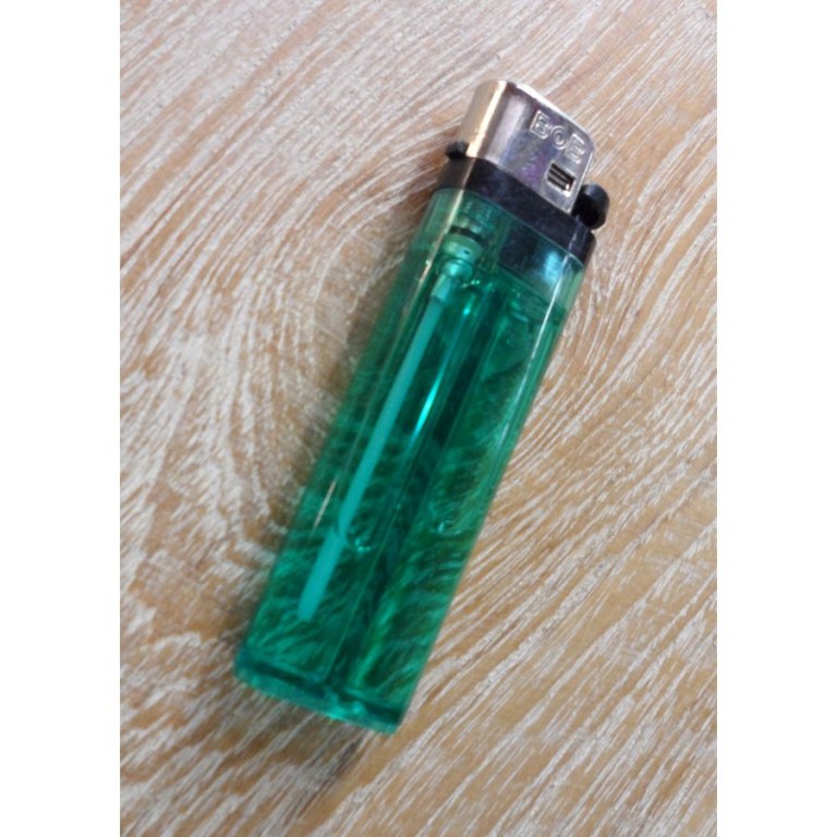 Briquet plastique vert