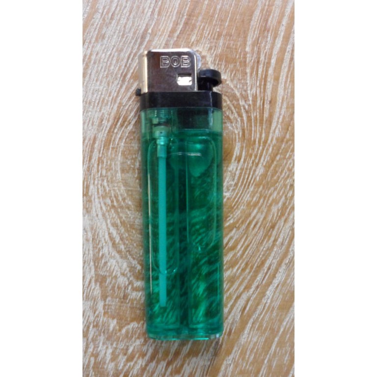 Briquet plastique vert