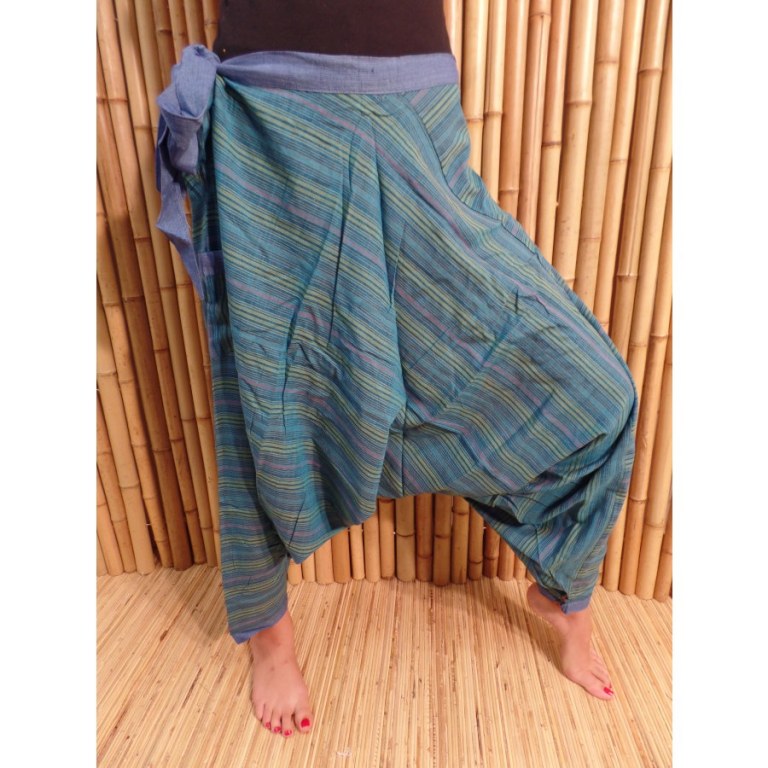Pantalon sarouel Lumbini turquoise