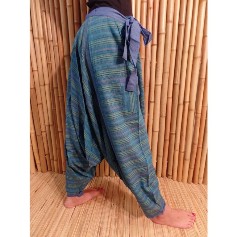 Pantalon sarouel Lumbini turquoise