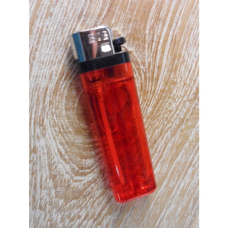 Briquet plastique rouge