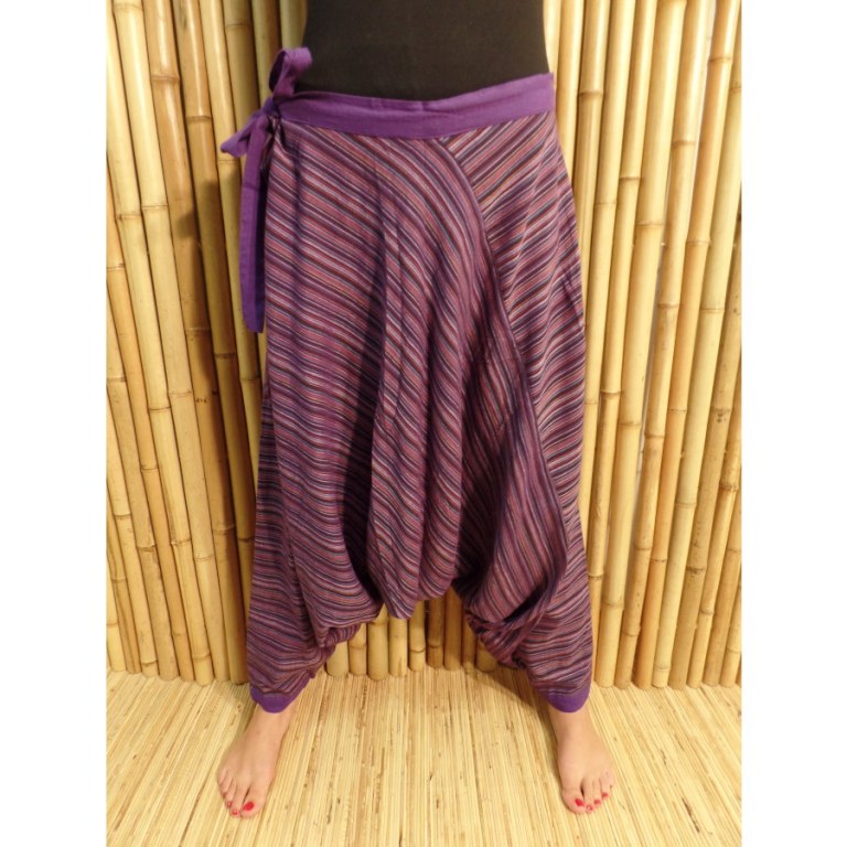 Pantalon sarouel Lumbini violet