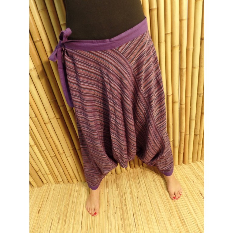 Pantalon sarouel Lumbini violet