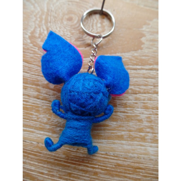 Porte clés Stitch bleu