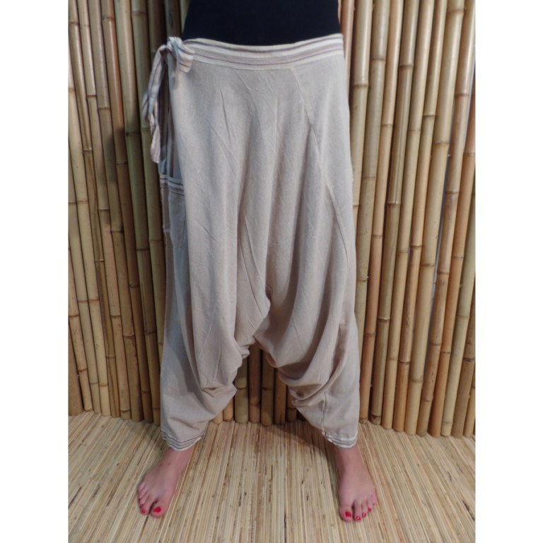 Pantalon/sarouel écru Ghaghara