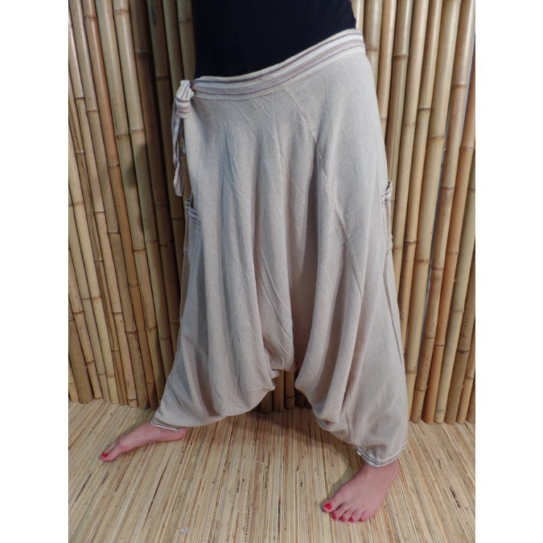 Pantalon/sarouel écru Ghaghara