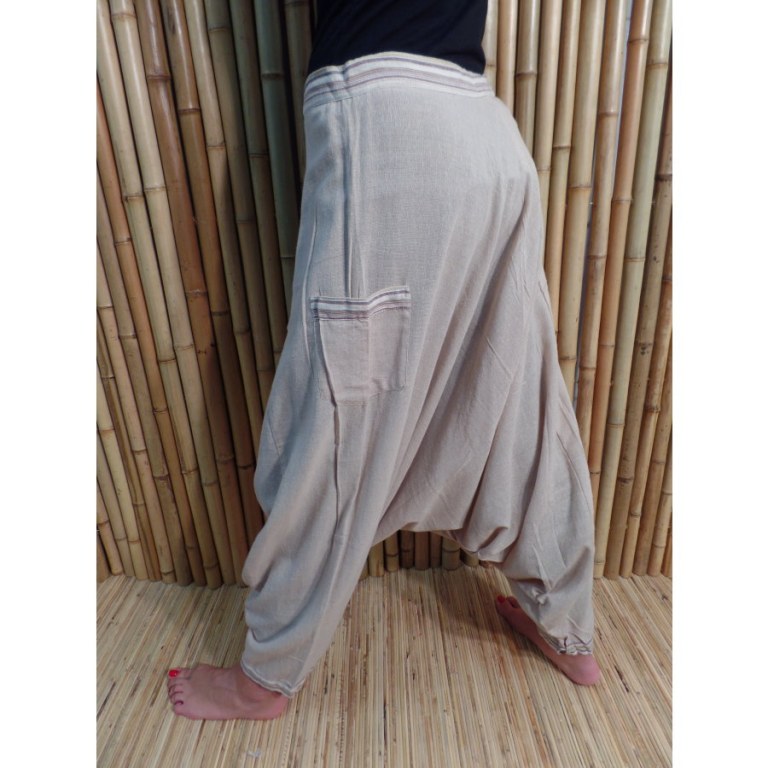 Pantalon/sarouel écru Ghaghara