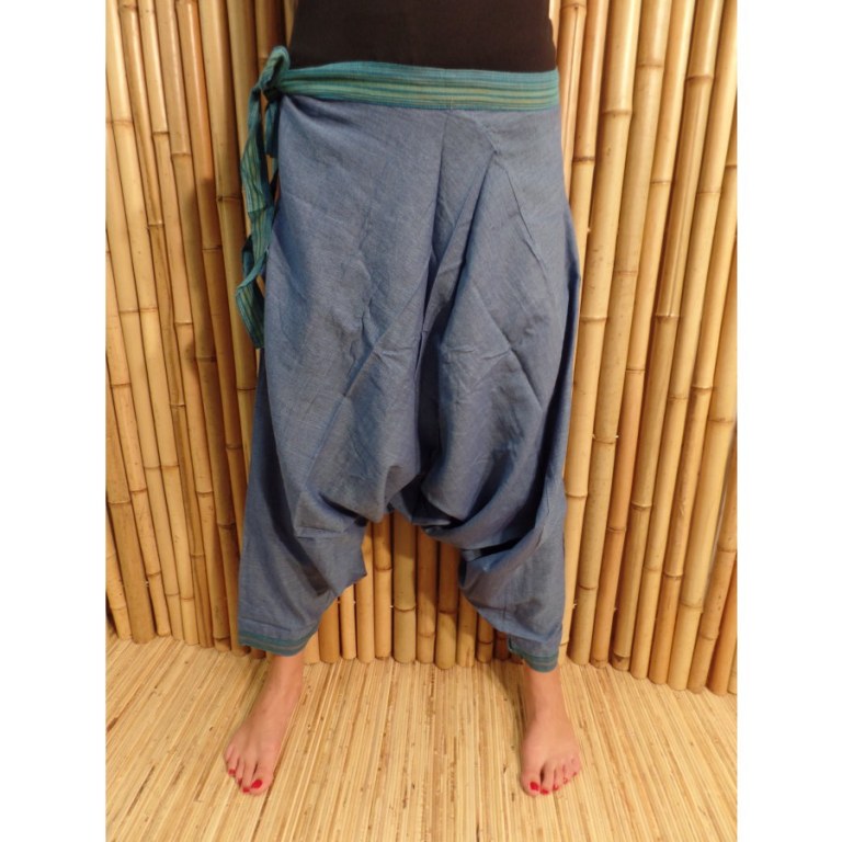 Pantalon/sarouel bleu Ghaghara