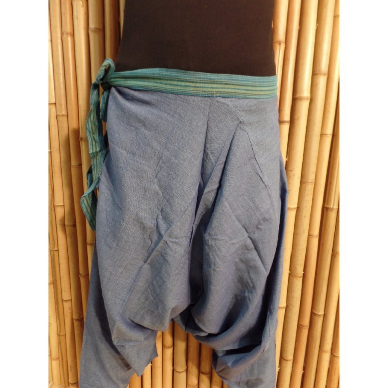 Pantalon/sarouel bleu Ghaghara