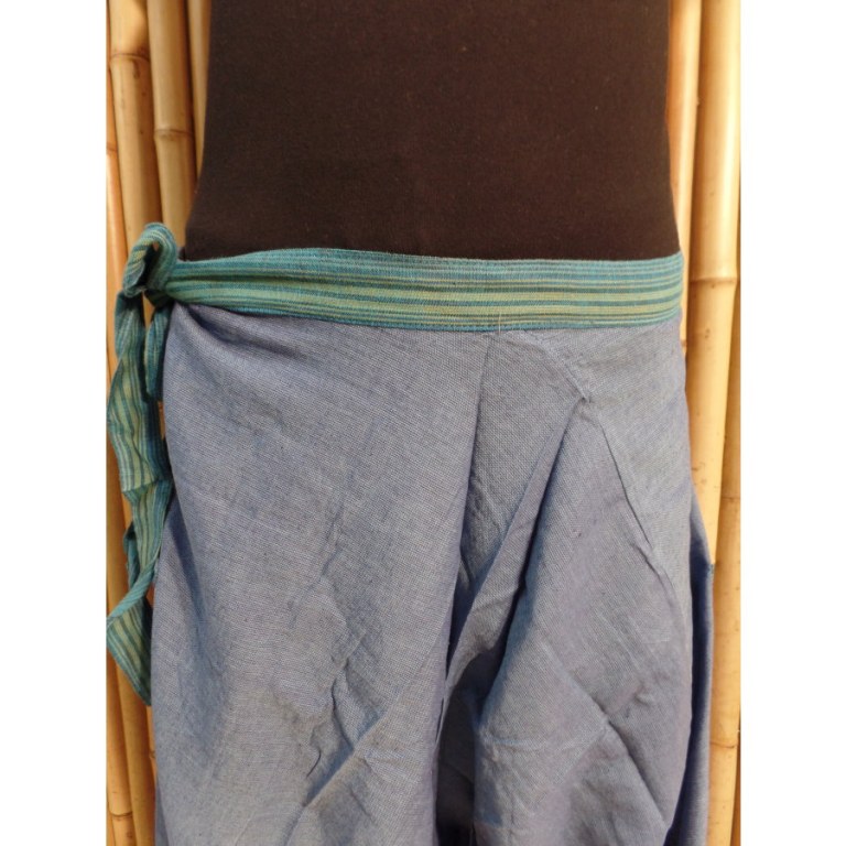 Pantalon/sarouel bleu Ghaghara