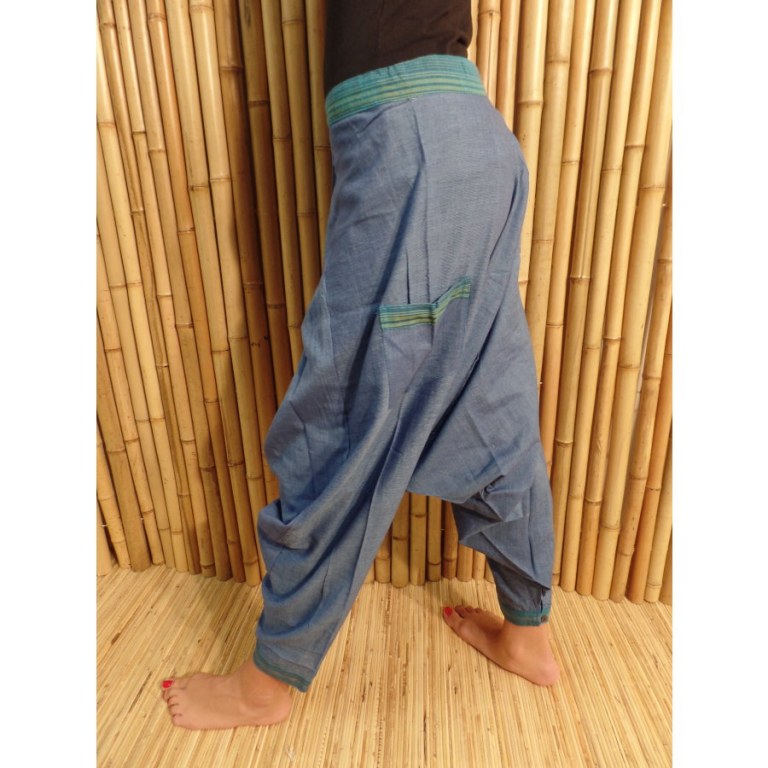 Pantalon/sarouel bleu Ghaghara