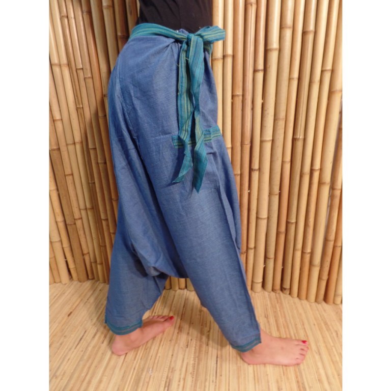 Pantalon/sarouel bleu Ghaghara