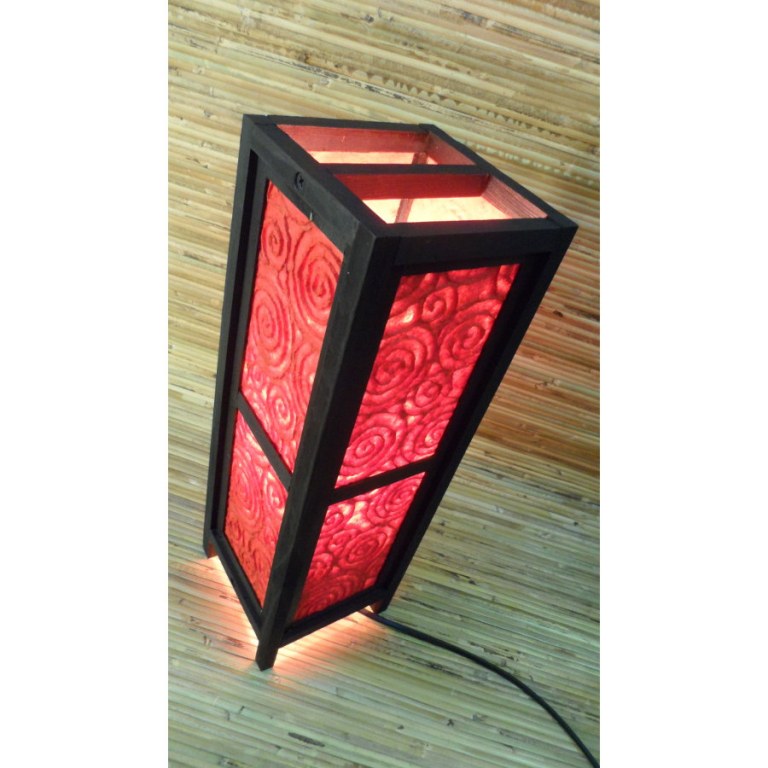 Lampe rouge cercles