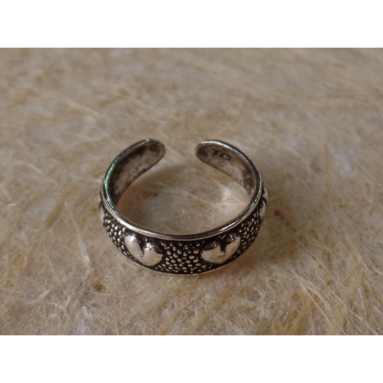 Bague orteil coeurs