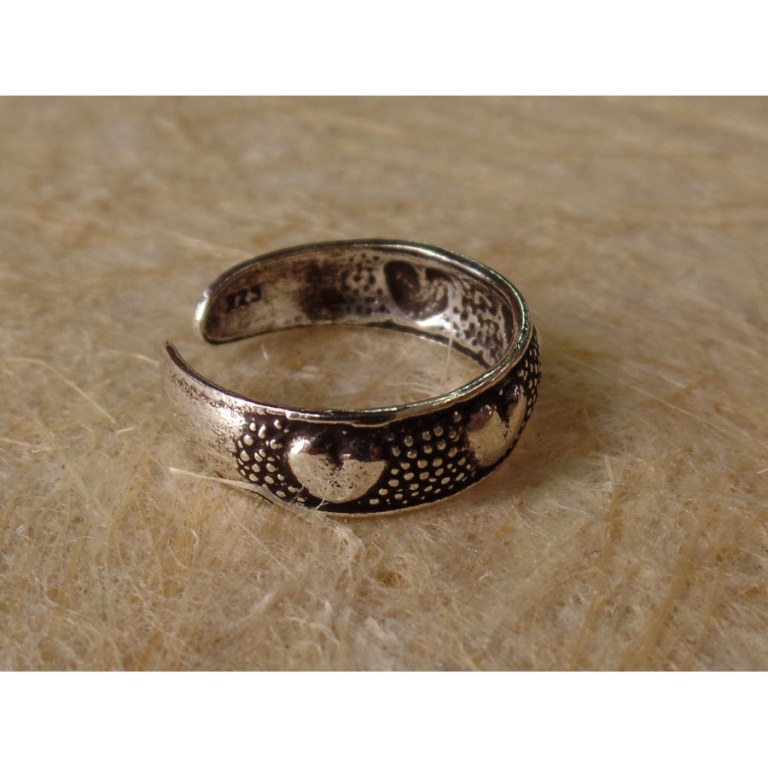 Bague orteil coeurs