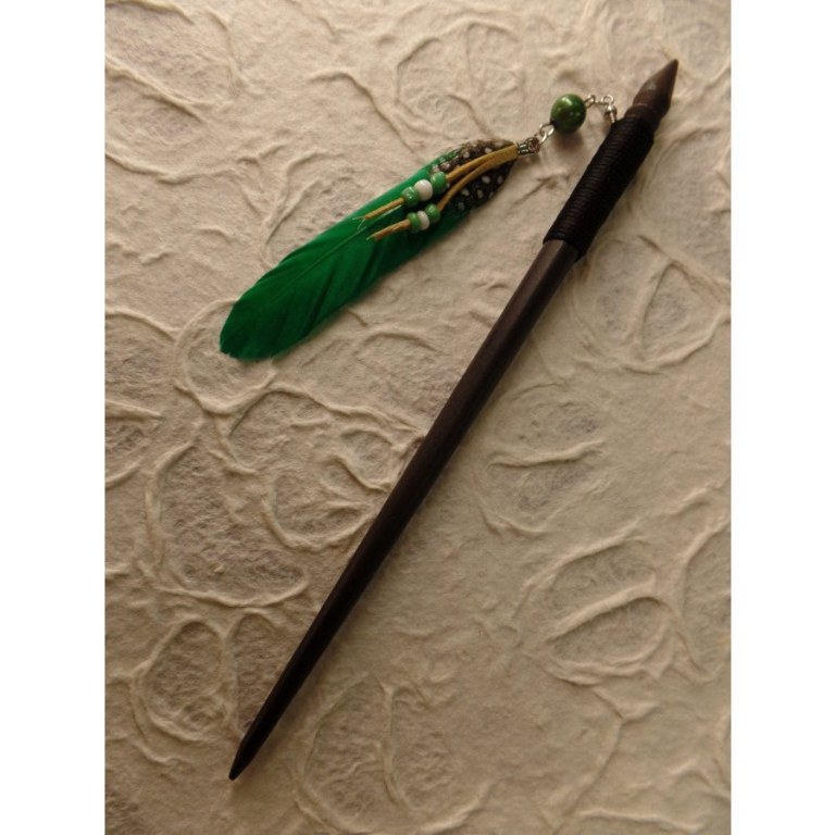 Pic à cheveux bulu verte