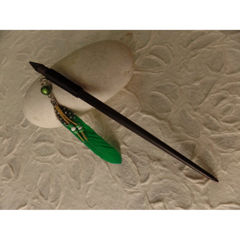 Pic à cheveux bulu verte