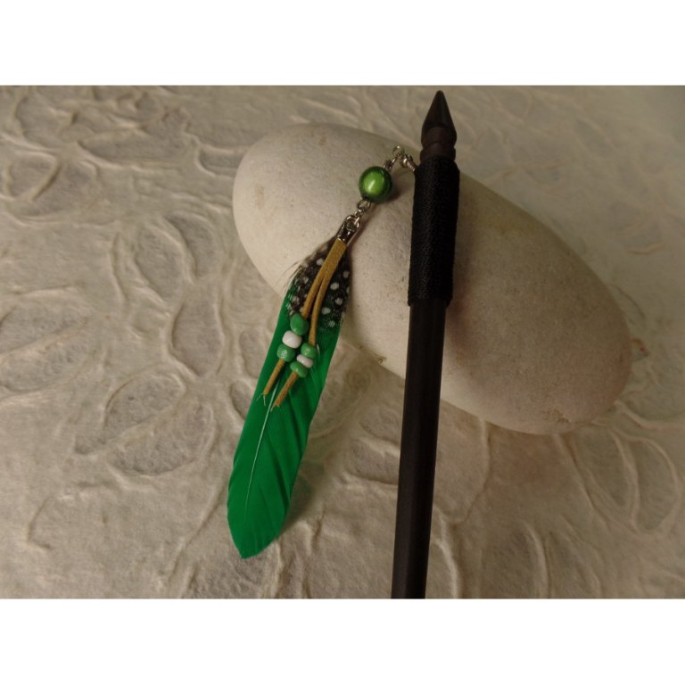 Pic à cheveux bulu verte