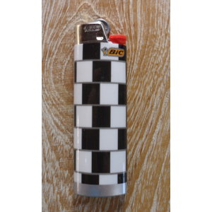 Briquet psyké damier noir/blanc