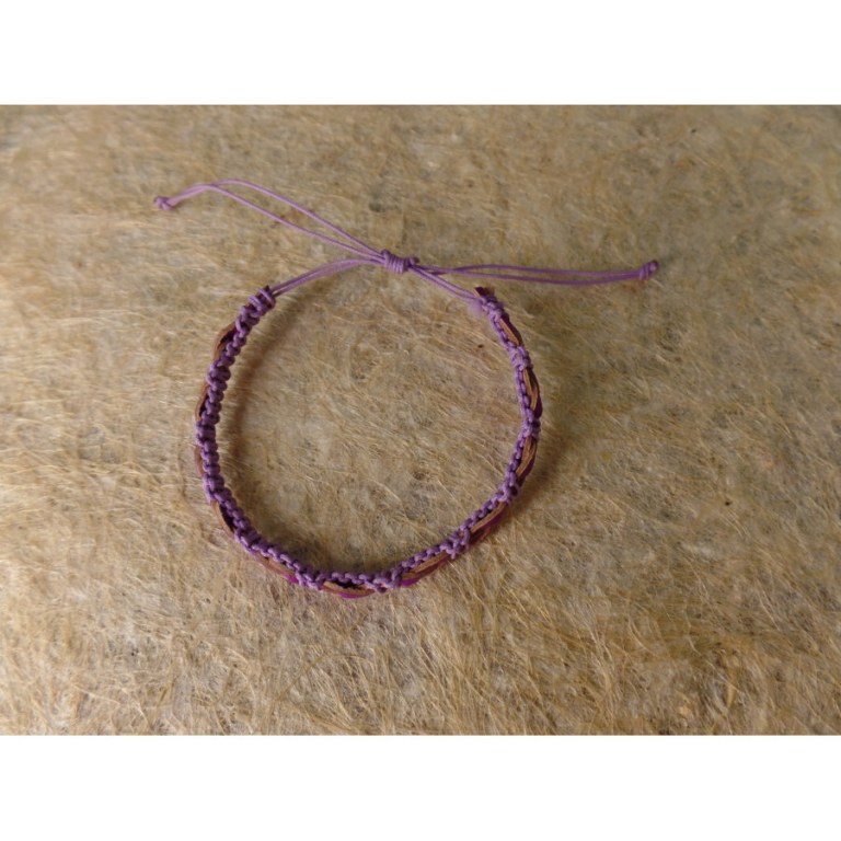 Bracelet Hana mauve