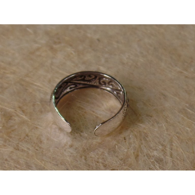 Bague orteil volutes