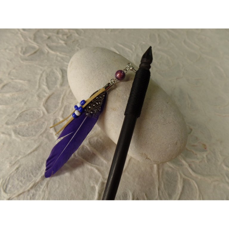Pic à cheveux bulu violette 2