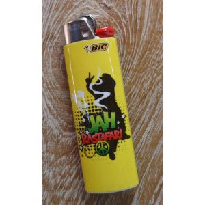 Briquet jaune Jah rastafari