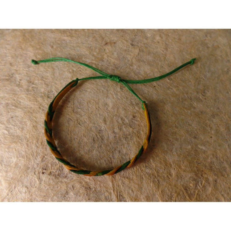 Bracelet dikepang kiwi/tangerine