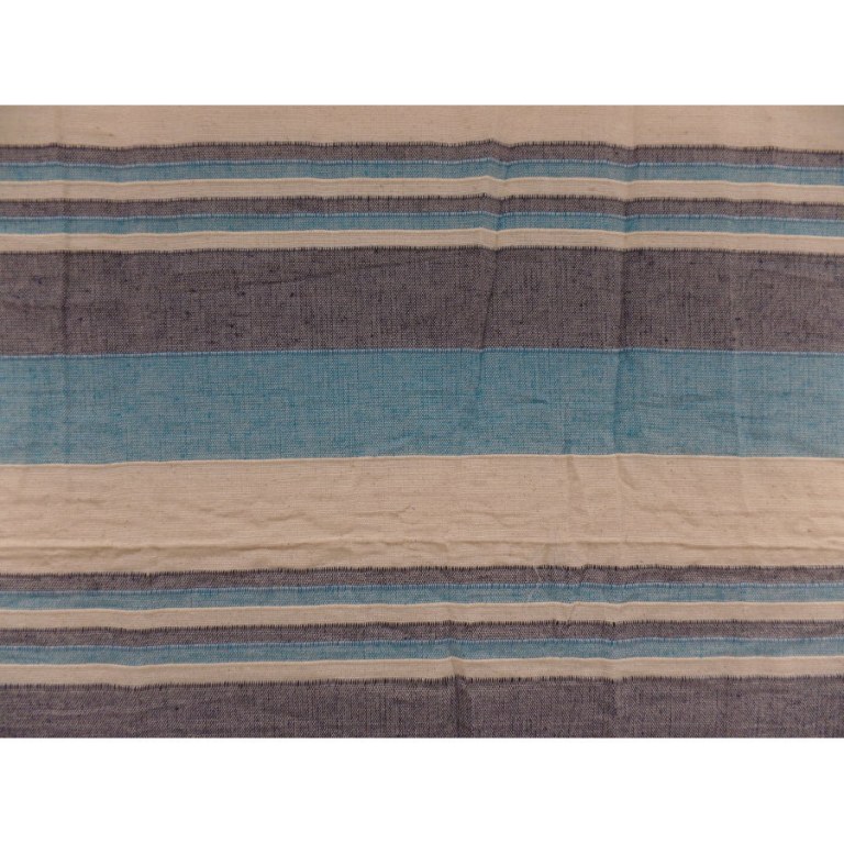 Tenture couverture Kérala bleu/blanc