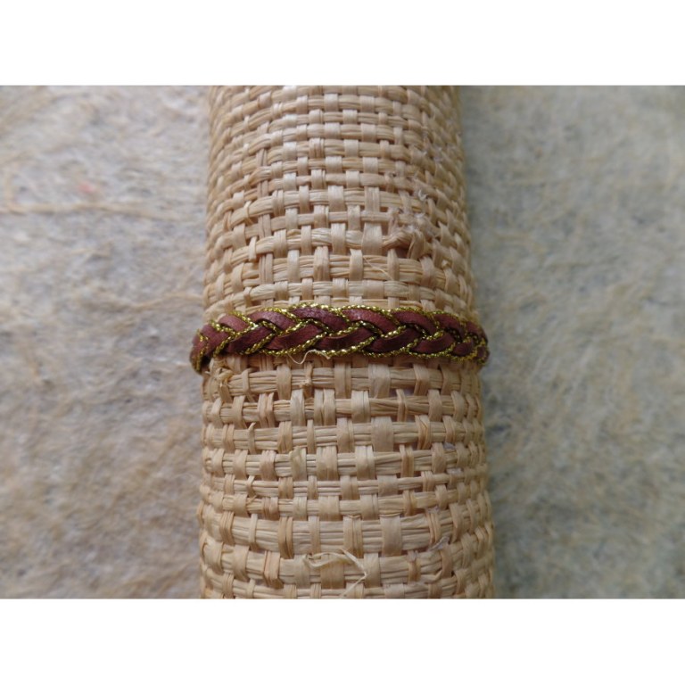 Bracelet cerah marron doré