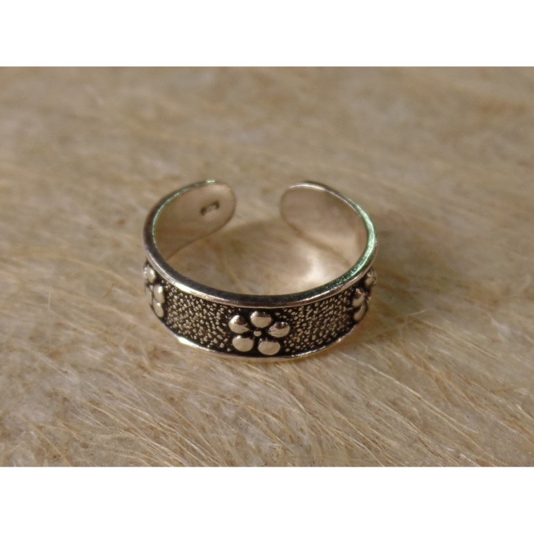 Bague orteil fleurs