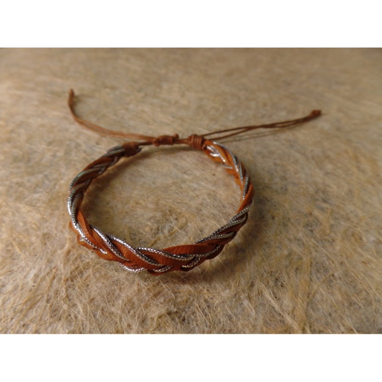 Bracelet cerah tabac/argenté