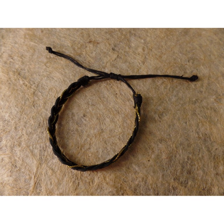 Bracelet cerah noir doré