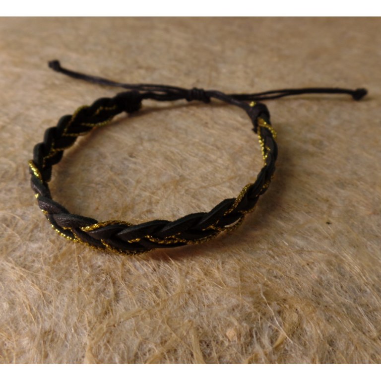 Bracelet cerah noir doré