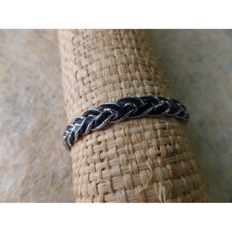 Bracelet cerah noir argenté