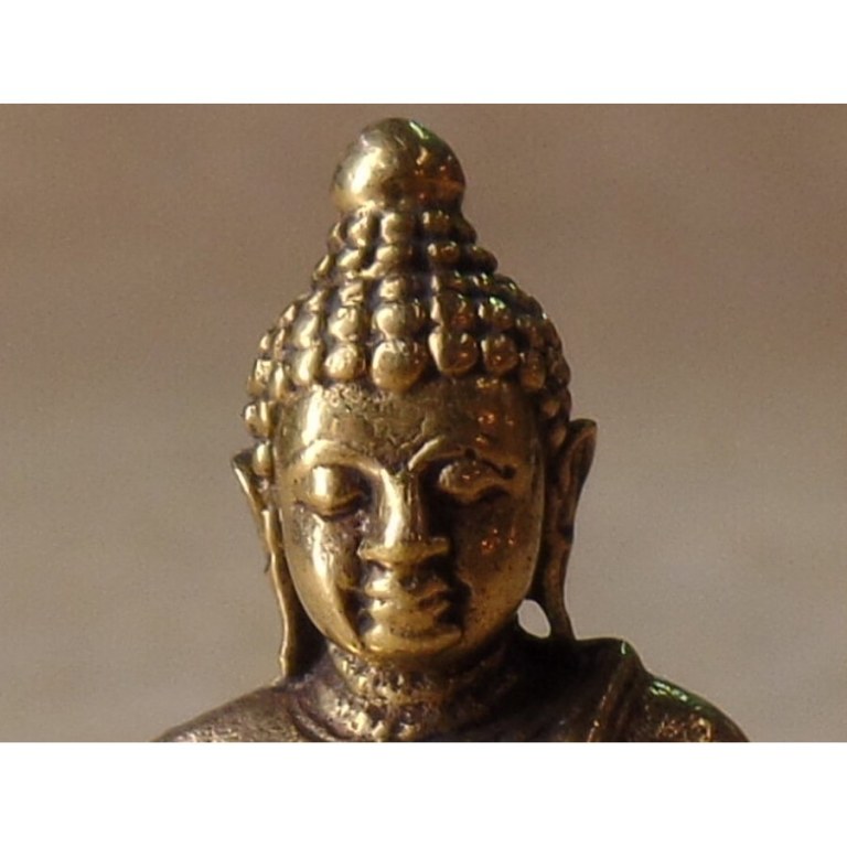 Miniature dorée Bouddha Bhaishavaguru 