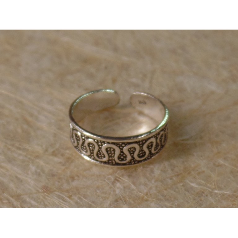 Bague orteil serpentin