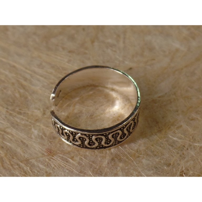 Bague orteil serpentin