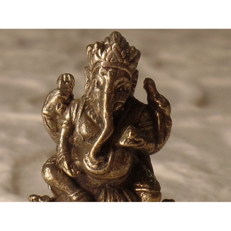 Ganesh jambe droite repliée gris