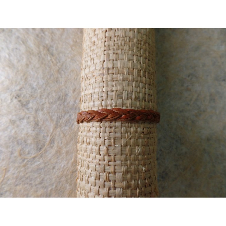 Bracelet cuir marron Agustina