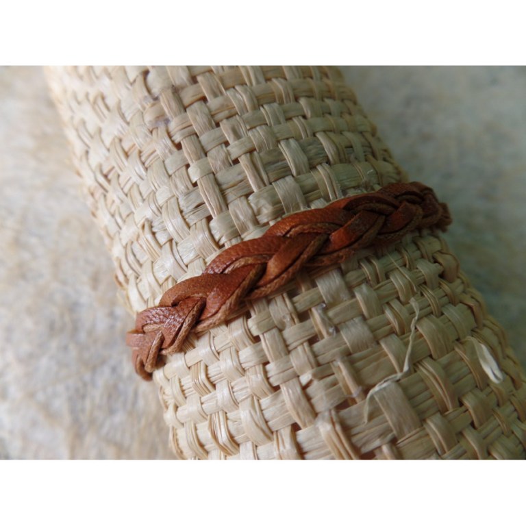 Bracelet cuir marron Agustina