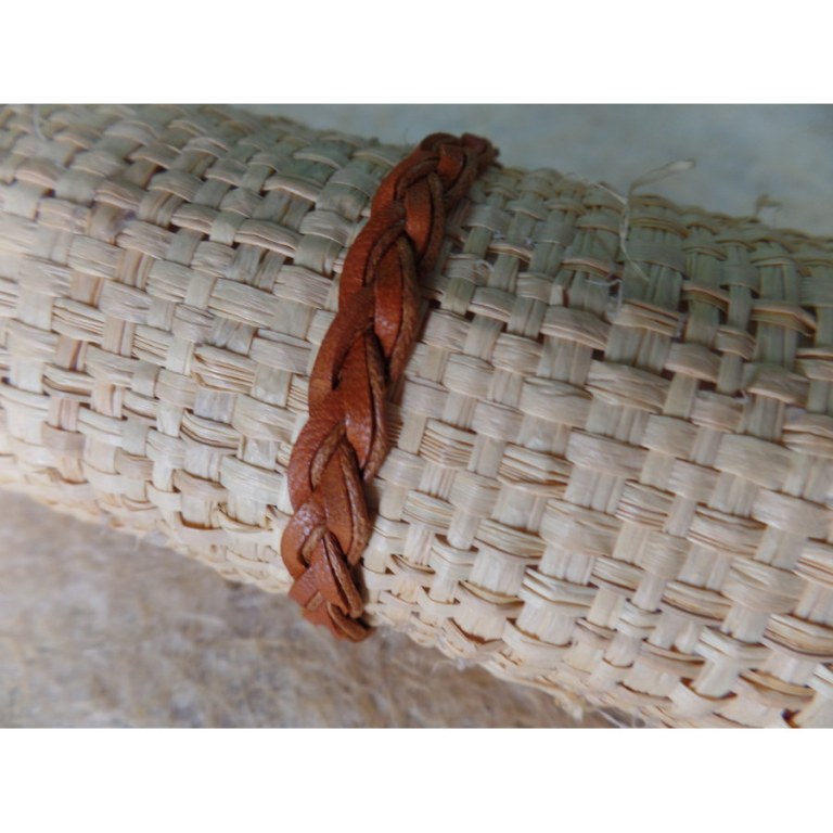 Bracelet cuir marron Agustina