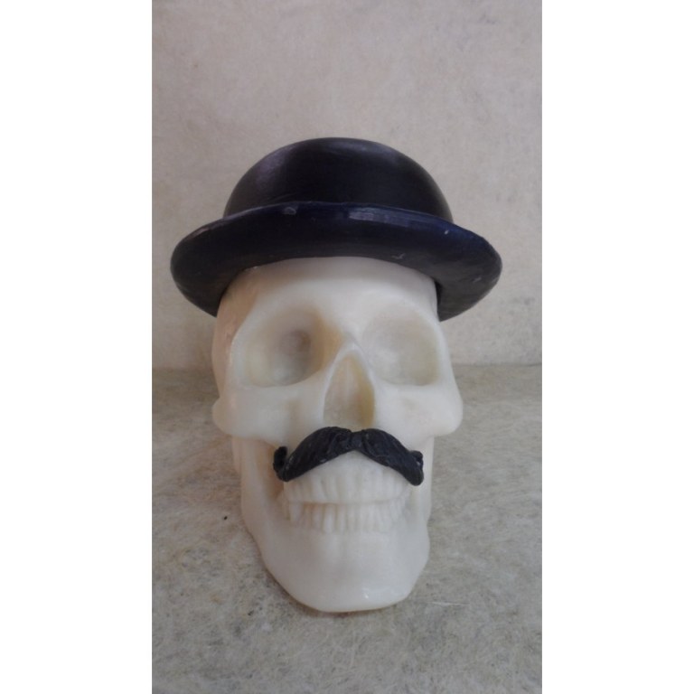 Bougie skull Monsieur