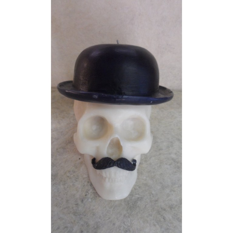 Bougie skull Monsieur