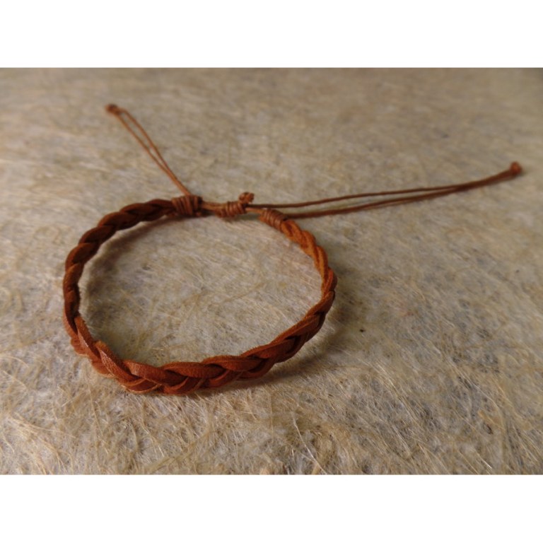 Bracelet cuir marron Agustina