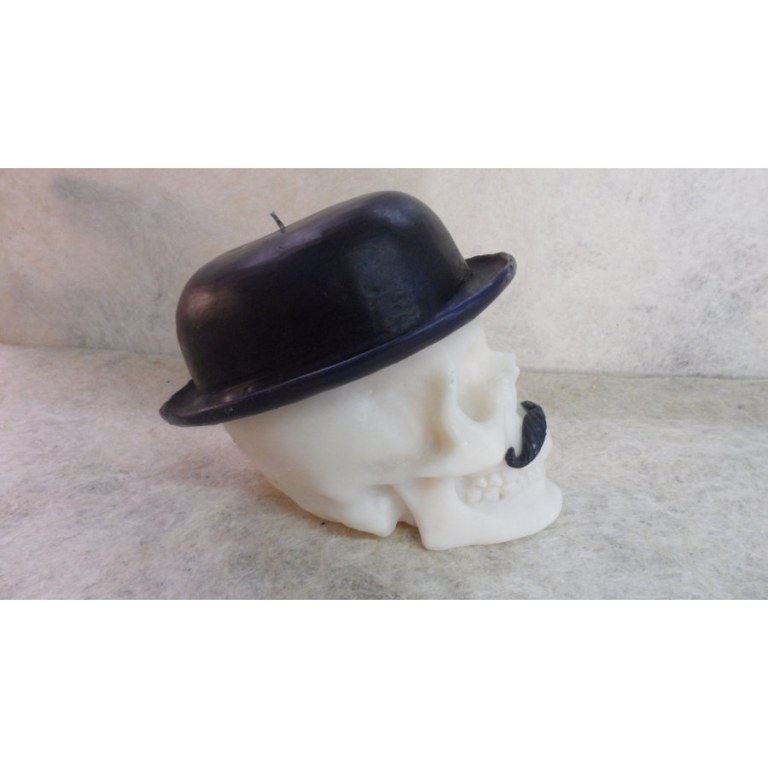 Bougie skull Monsieur