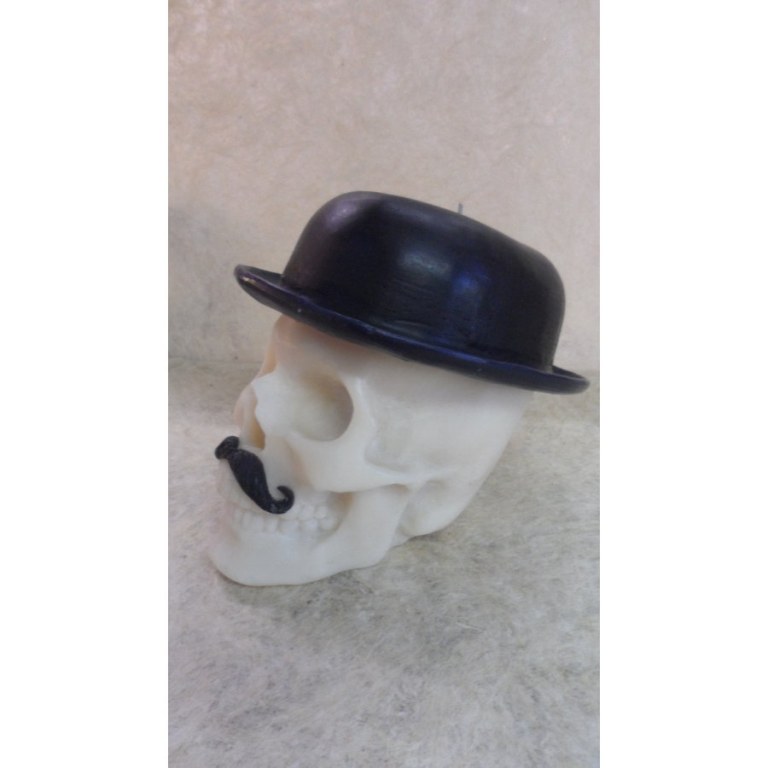 Bougie skull Monsieur